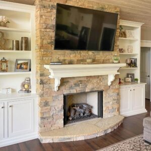 Custom Fireplace Cabinets and Shelves